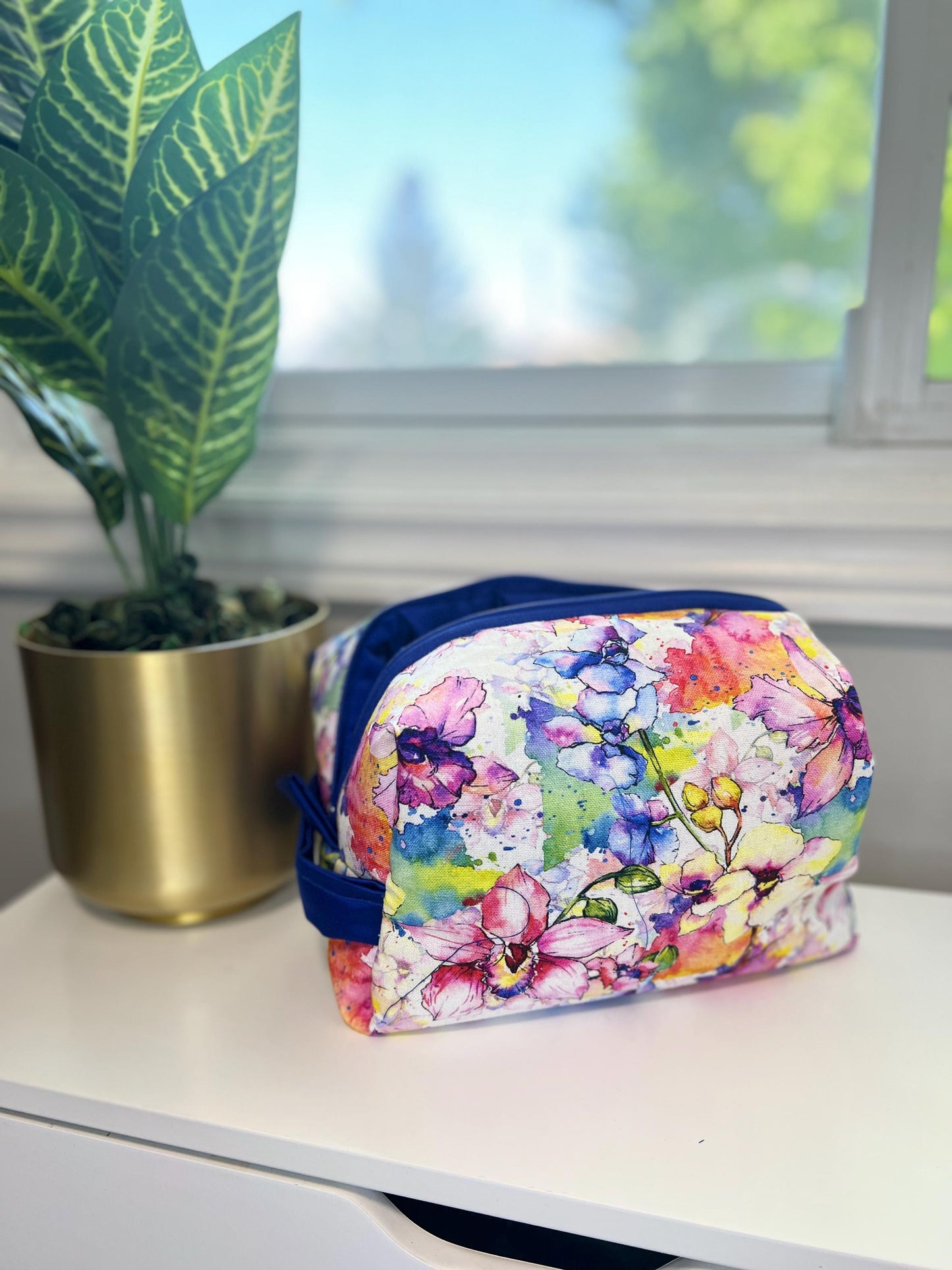 The Mama Minute Floral Bag | Cosmetic Pouch | Travel Bag for Her