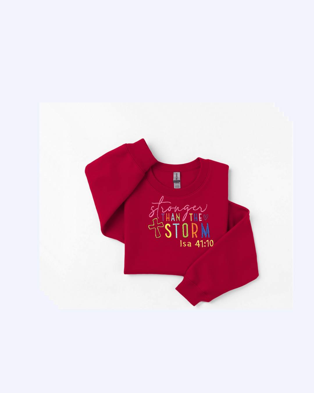 Stronger Than The Storm Sweatshirt – Motivational Unisex Sweater