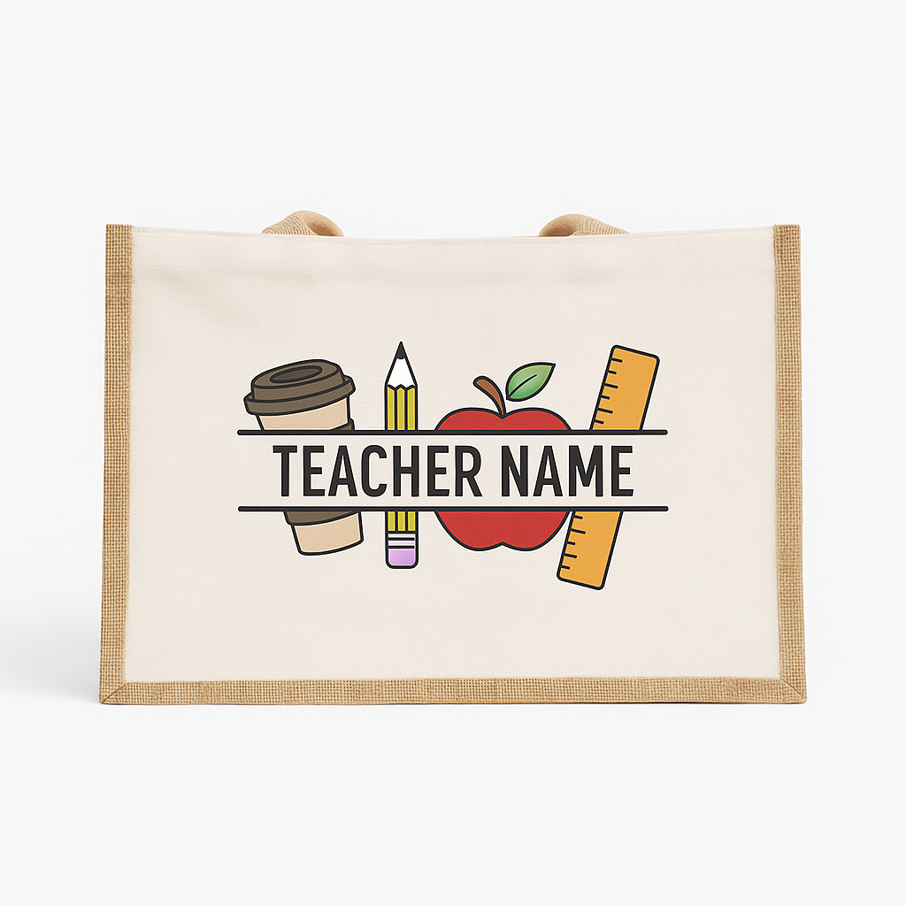 Teachers Embroidered Tote Bags