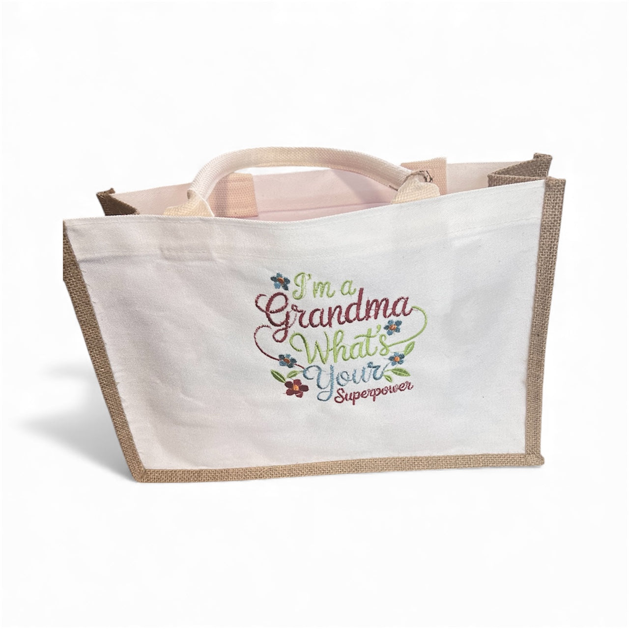 Grandma Embroidered Tote Bags