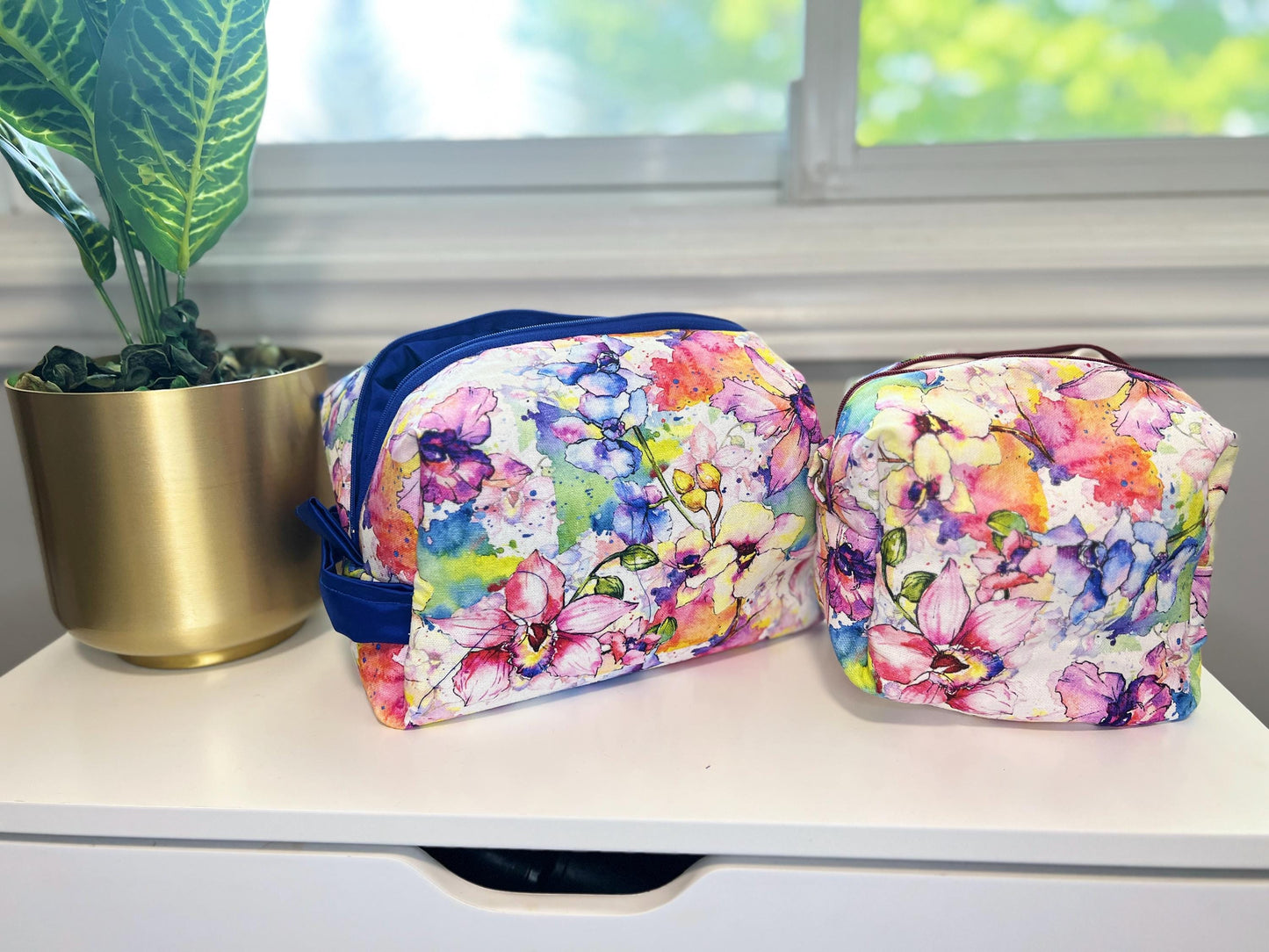 The Mama Minute Floral Bag | Cosmetic Pouch | Travel Bag for Her