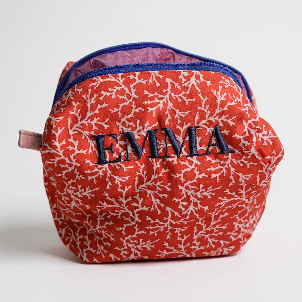Emma Embroidered | Handmade & Personalized Pouch