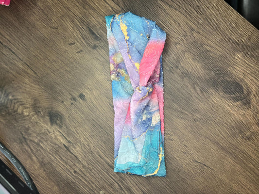Multicolor Twist Headband – Stretchy Jersey Hair Wrap for Women | Non-Slip & Comfortable
