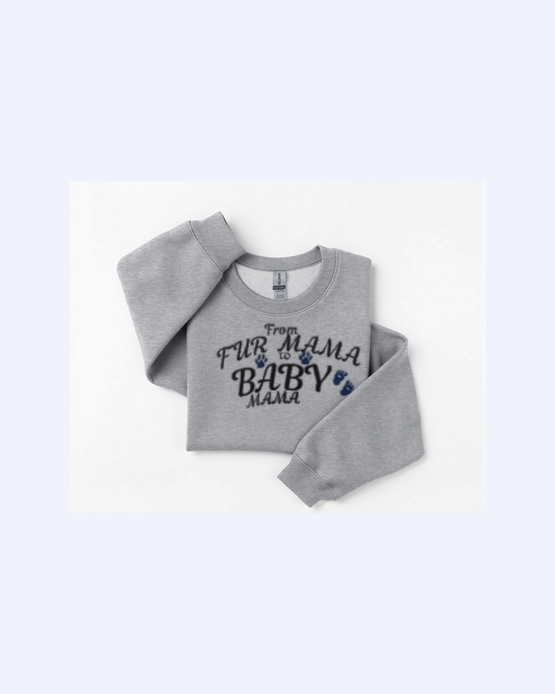 From Fur Mama to Baby Mama Embroidered Sweater