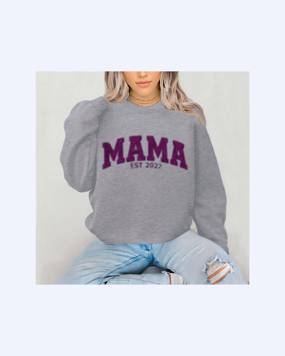 Mama Embroidered Sweatshirt