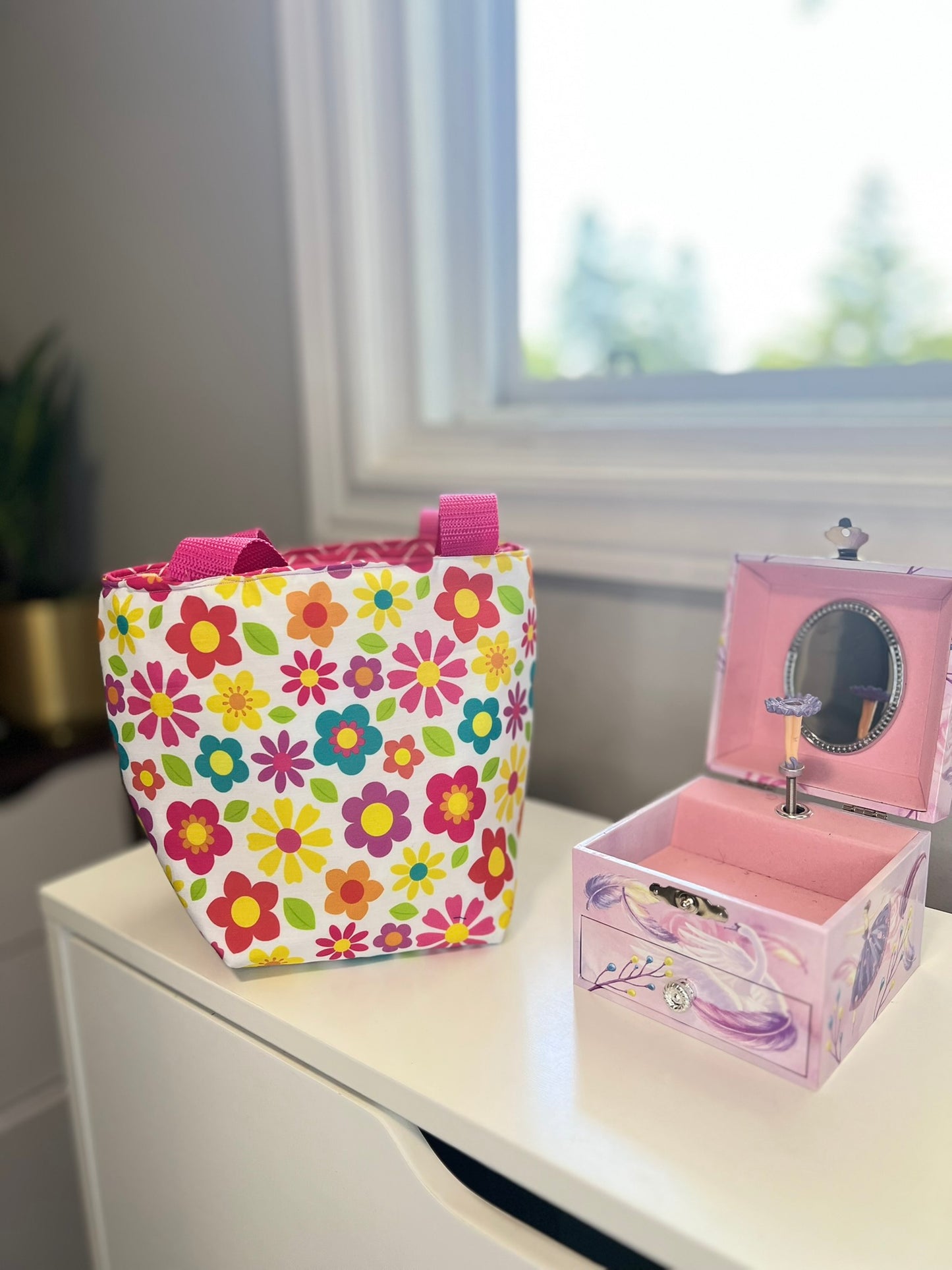 Mini Flower Sprinkle Tote Fabric  – Eco-Friendly, Durable & Stylish