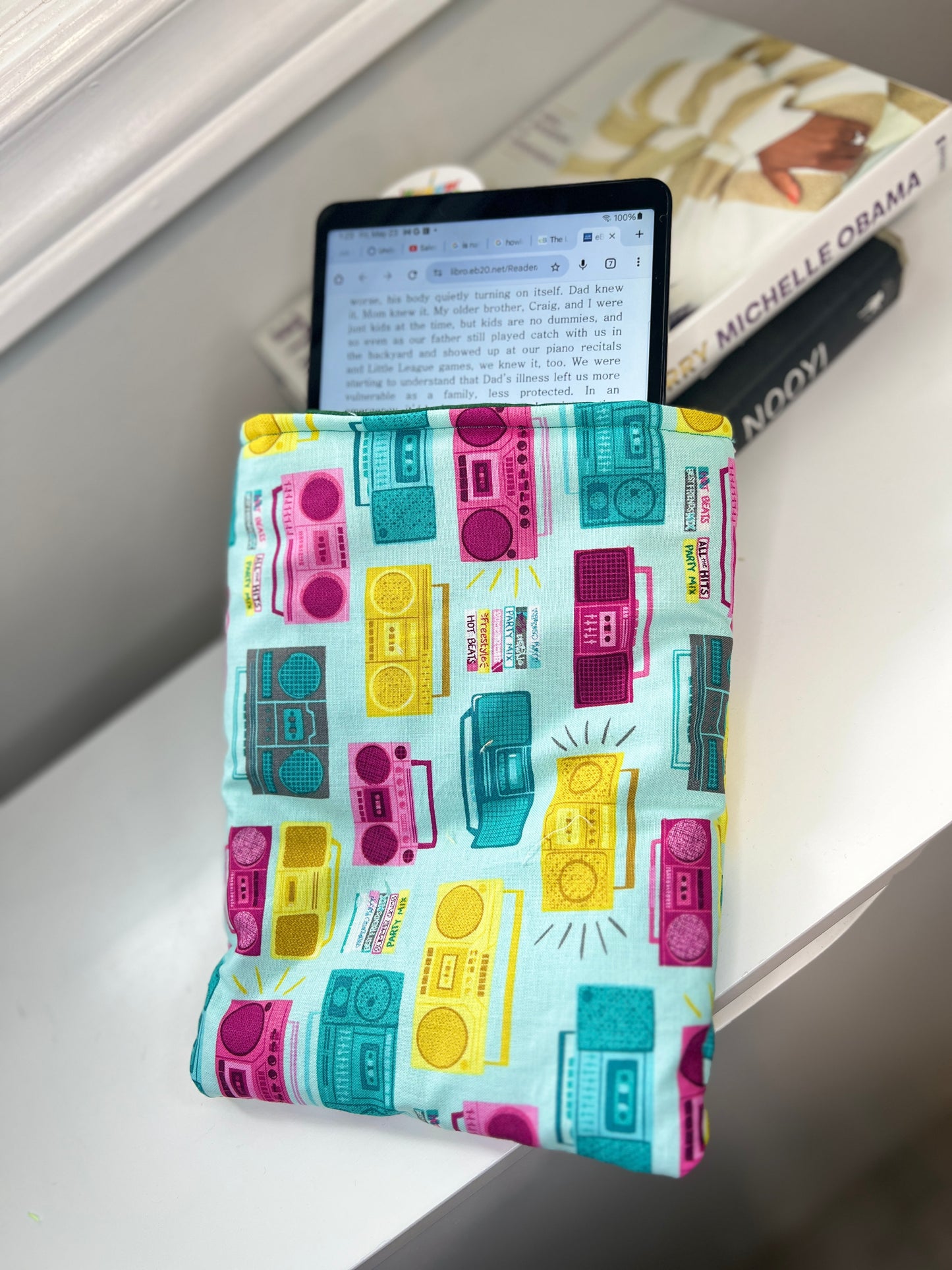 Music Book Sleeve | Handmade Kindle Case – Padded