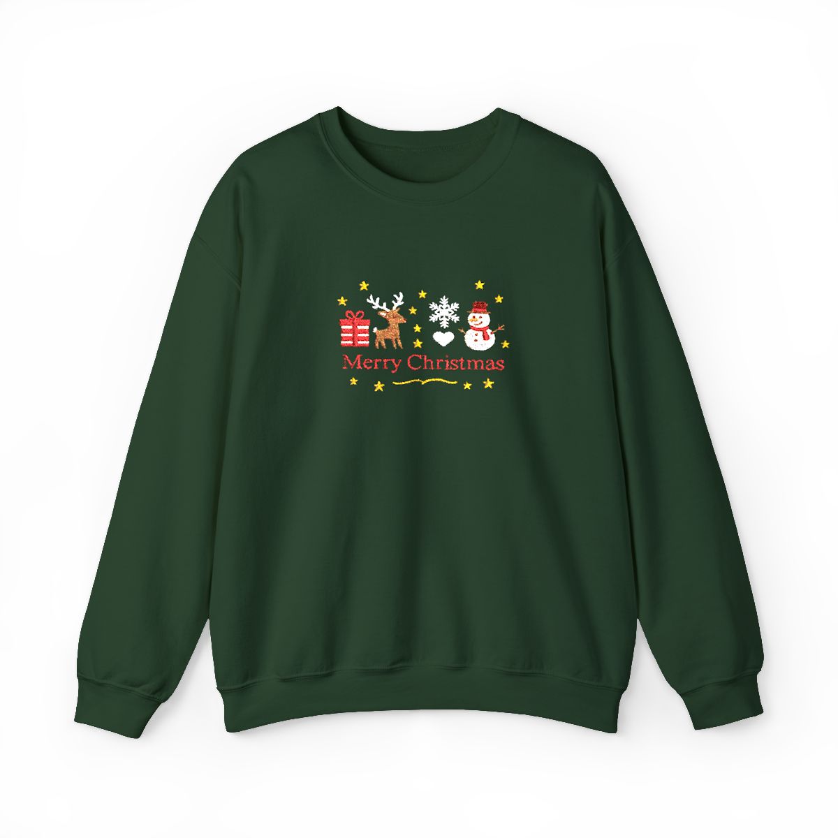 Merry Christmas Embroidered Sweatshirt