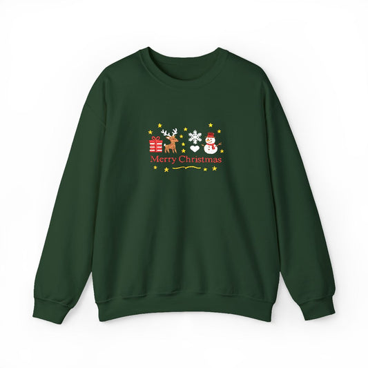 Merry Christmas Embroidered Sweatshirt