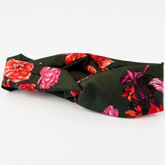 Green Twist Headband – Soft Jersey Fabric