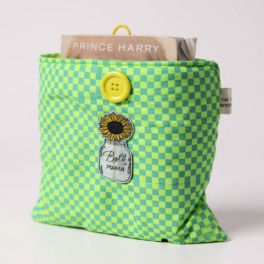 Page Keeper Gingham Book/E-Reader Sleeve – Handmade, Protective & Stylish