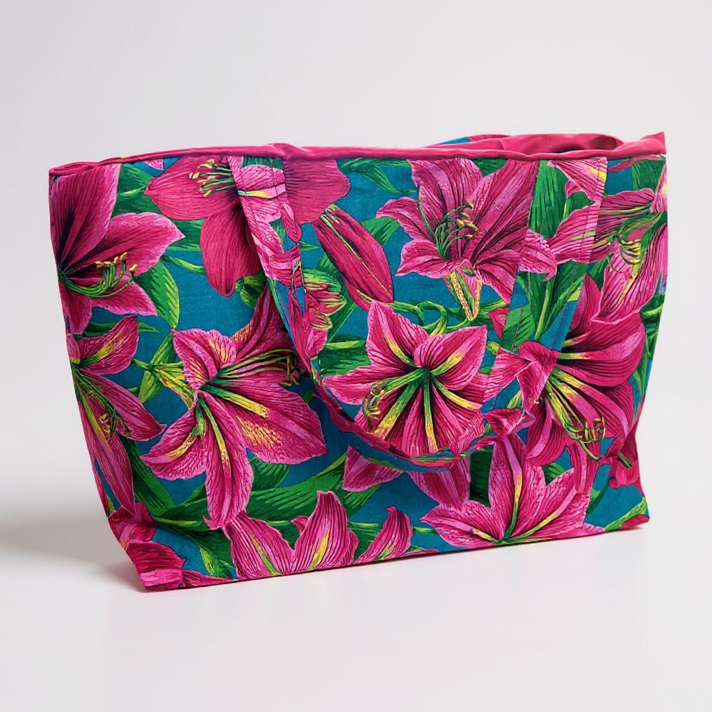 Carry-All Carry Floral Tote Bag for Women | Eco-Friendly Cotton Shopping Tote | Personalized Gift for Her | Reusable Market Bag | Canadian made