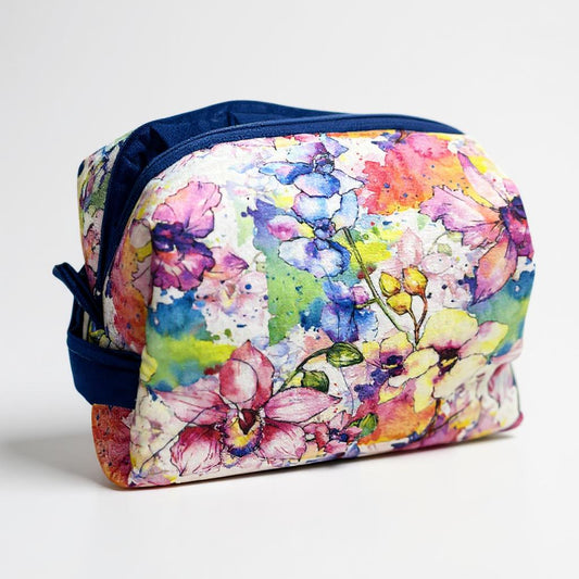 The Mama Minute Floral Bag | Cosmetic Pouch | Travel Bag for Her
