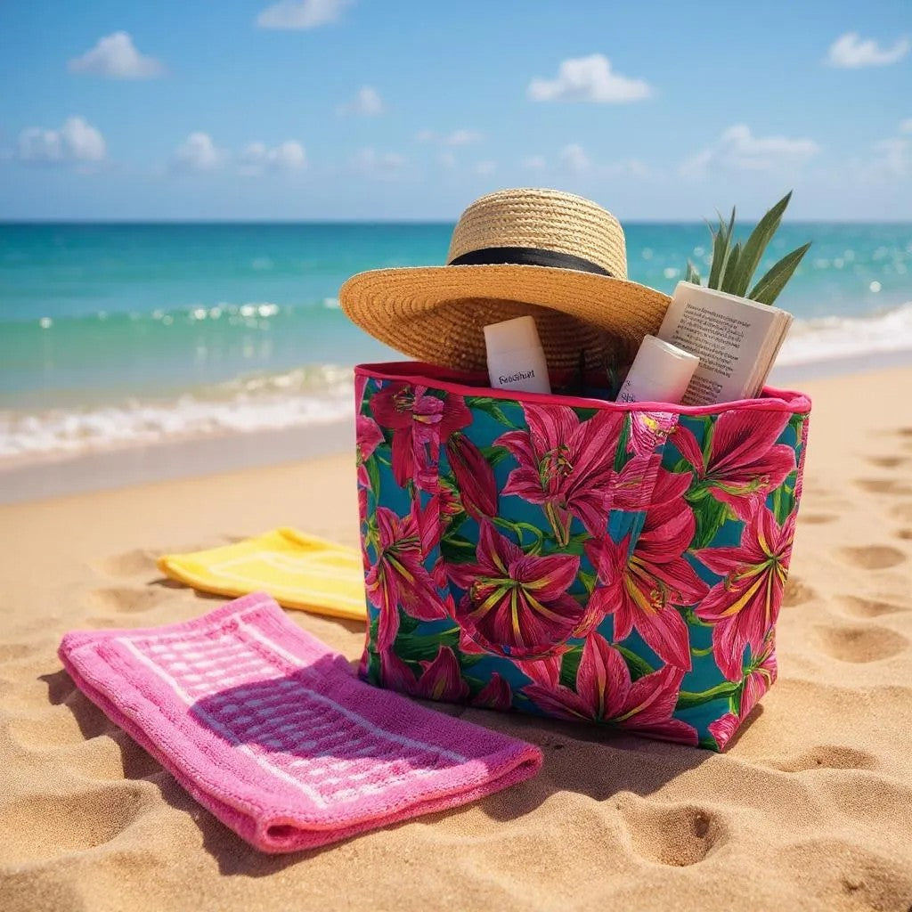 Carry-All Carry Floral Tote Bag for Women | Eco-Friendly Cotton Shopping Tote | Personalized Gift for Her | Reusable Market Bag | Canadian made